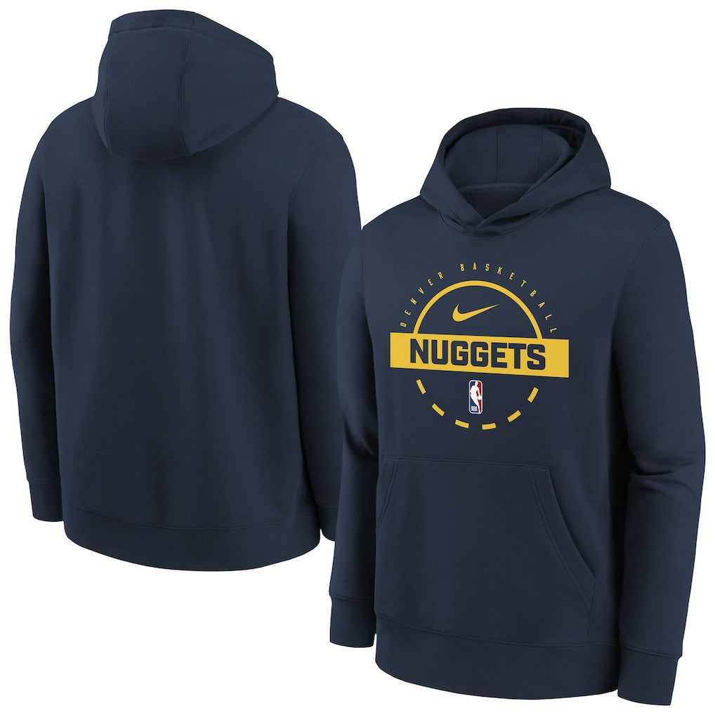Denver Nuggets Youth 2025/26 Club Fleece Practice Hoodie sale - Navy | Nike for sale