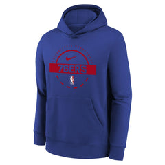 Philadelphia 76ers Youth 2025/26 Club Fleece Practice Hoodie - Royal | Nike cheap