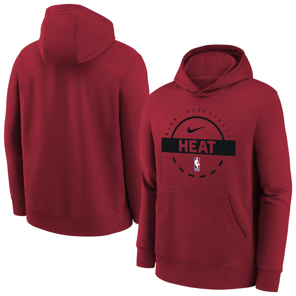 Miami Heat Youth 2025/26 Club Fleece Practice Hoodie - Red | Nike for sale