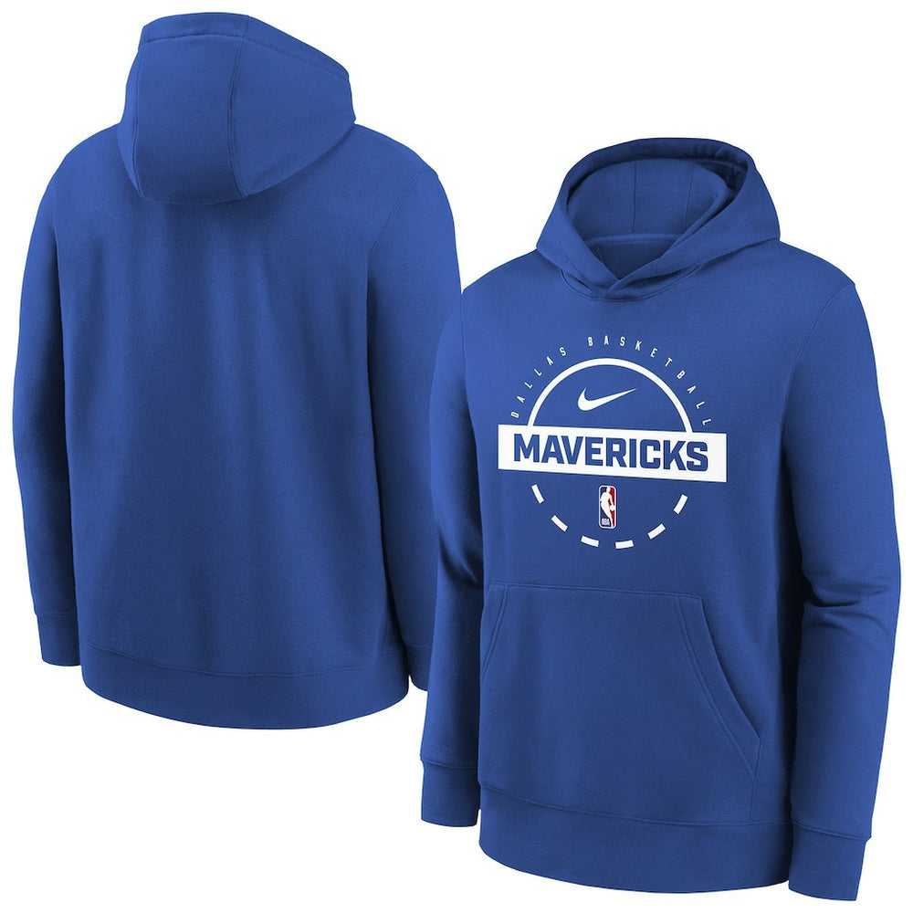 Dallas Mavericks Youth 2025/26 Club Fleece Practice Hoodie sale - Blue | Nike cheap