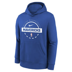 Dallas Mavericks Youth 2025/26 Club Fleece Practice Hoodie sale - Blue | Nike cheap