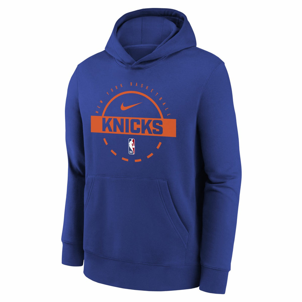 New York Knicks Youth 2025/26 Club Fleece Practice Hoodie - Blue | Nike on sale