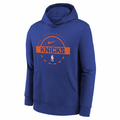 New York Knicks Youth 2025/26 Club Fleece Practice Hoodie - Blue | Nike on sale