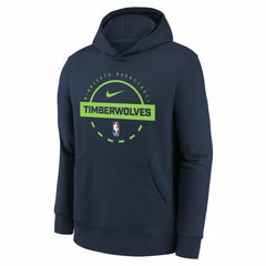 Minnesota Timberwolves Youth 2025/26 Club Fleece Practice Hoodie - Navy | Nike outlet
