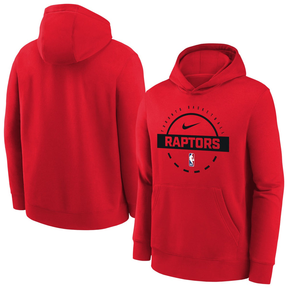 Toronto Raptors Youth 2025/26 Club Fleece Practice Hoodie - Red | Nike cheap