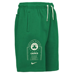 Boston Celtics Youth Courtside Club Fleece Shorts - Kelly Green | Nike on sale