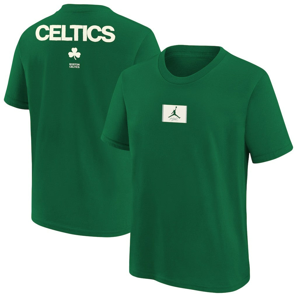 Boston Celtics Jordan Brand Youth Courtside Statement 85 T-Shirt - Kelly Green outlet