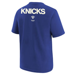 New York Knicks Jordan Brand Youth Courtside Statement 85 T-Shirt - Royal shop