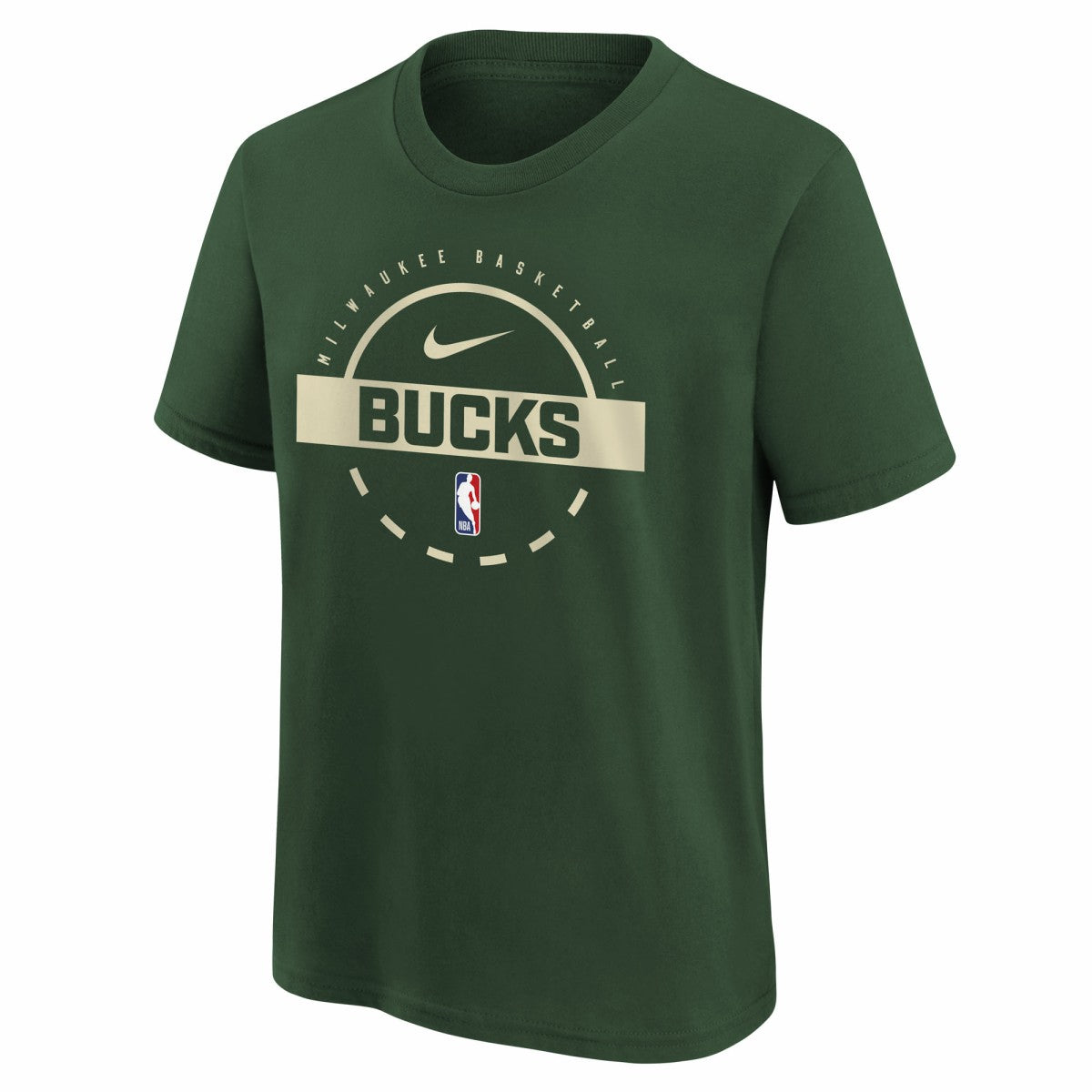 Milwaukee Bucks Youth Practice T-Shirt - Hunter Green | Nike shop