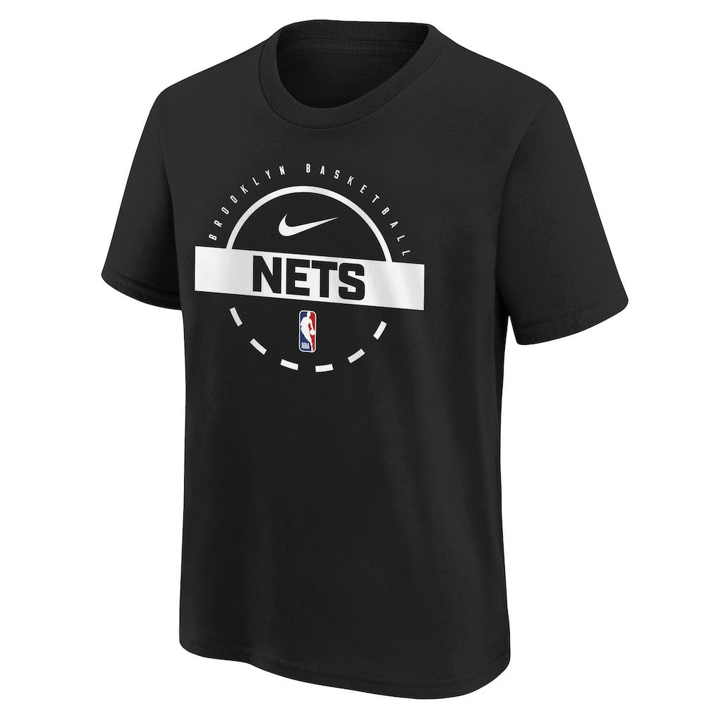 Brooklyn Nets Youth Practice T-Shirt - Black | Nike outlet