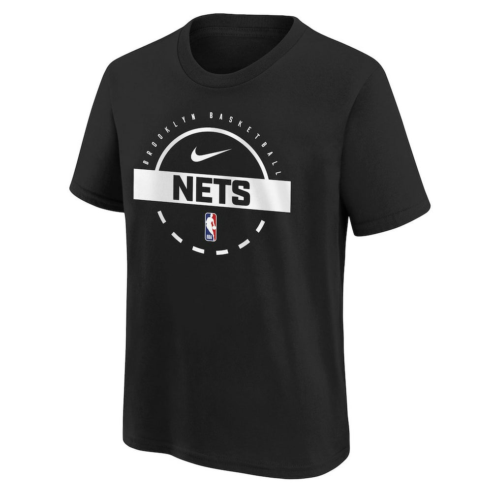 Brooklyn Nets Youth Practice T-Shirt - Black | Nike outlet
