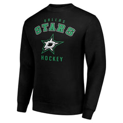 Dallas Stars Men's Starter Team Logo Fleece Pullover Sweatshirt Black