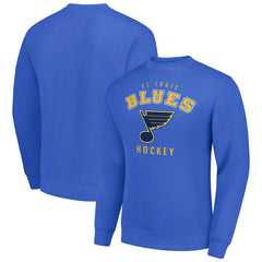 St. Louis Blues Men's Starter Team Logo Fleece Pullover Sweatshirt Blue