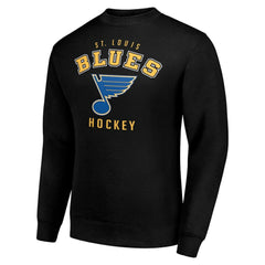 St. Louis Blues Men's Starter Team Logo Fleece Pullover Sweatshirt Black