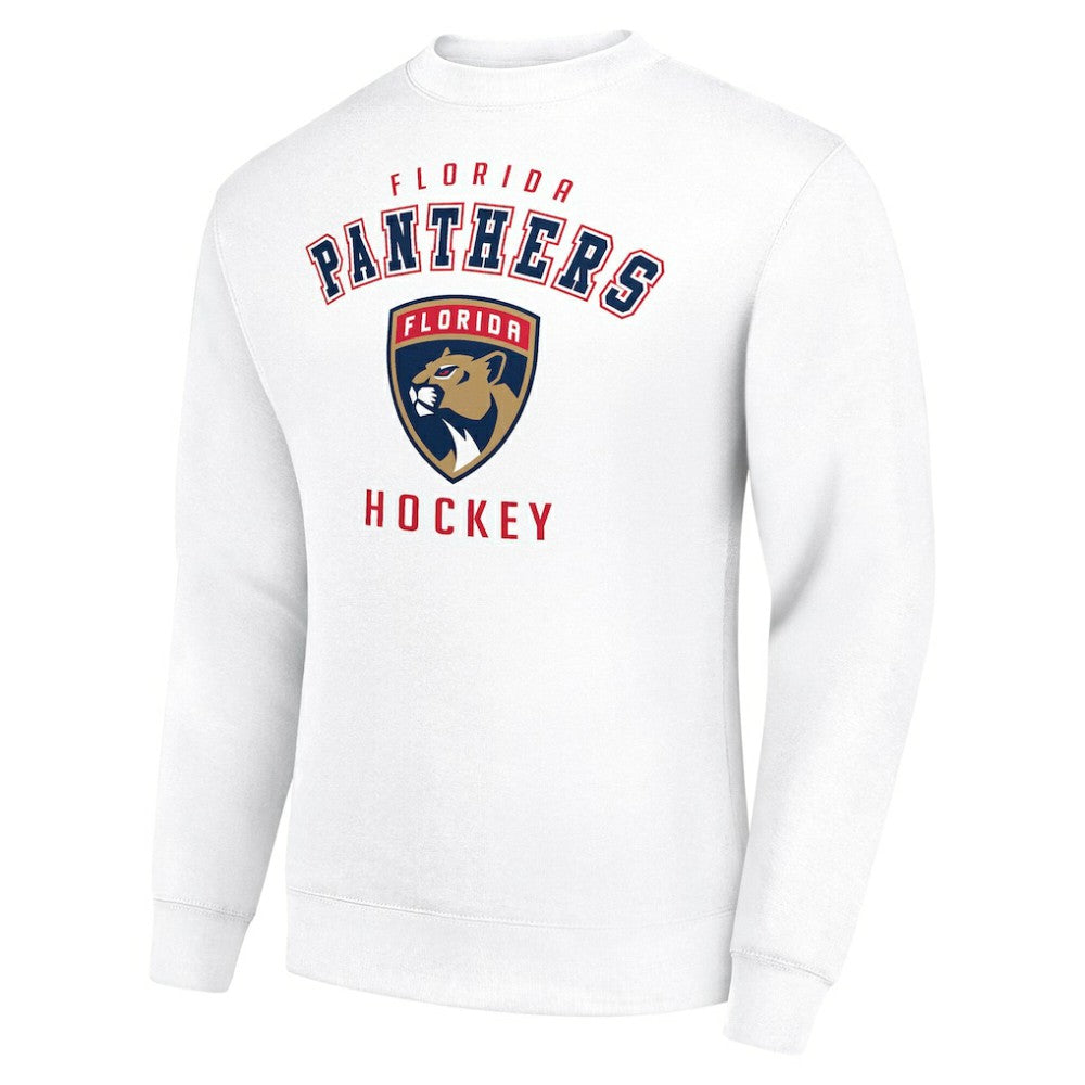 Florida Panthers Men's Starter Team Logo Fleece Pullover Sweatshirt White