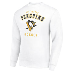 Pittsburgh Penguins Men's Starter Team Logo Fleece Pullover Sweatshirt White