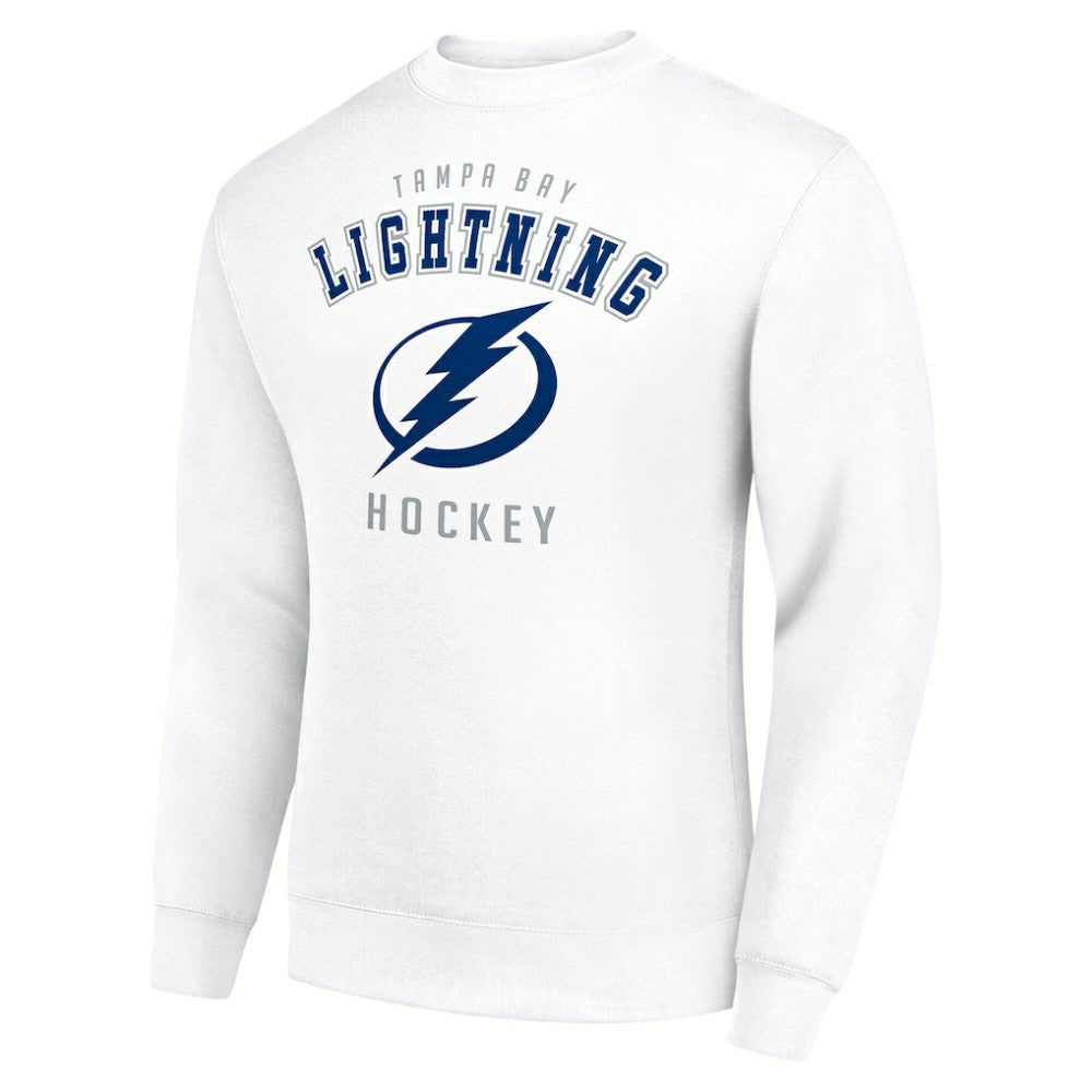 Tampa Bay Lightning Men's Starter Team Logo Fleece Pullover Sweatshirt White