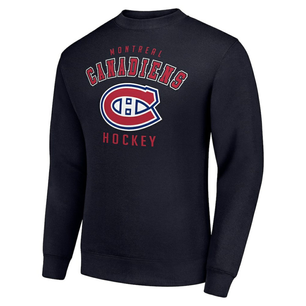 Montreal Canadiens Men's Starter Team Logo Fleece Pullover Sweatshirt Navy