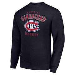 Montreal Canadiens Men's Starter Team Logo Fleece Pullover Sweatshirt Navy