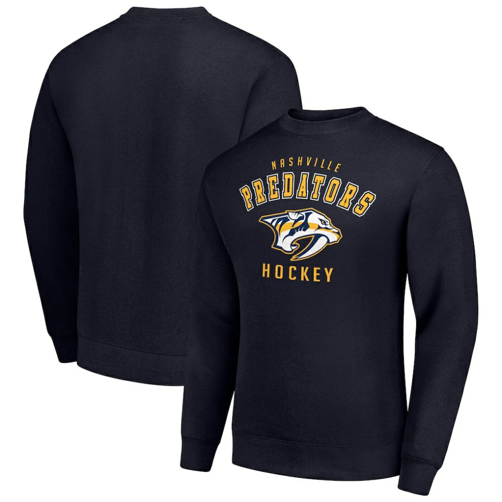 Nashville Predators Men's Starter Team Logo Fleece Pullover Sweatshirt Navy