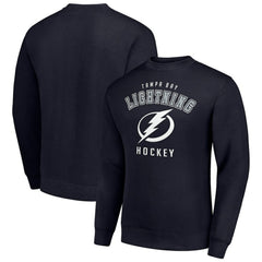 Tampa Bay Lightning Men's Starter Team Logo Fleece Pullover Sweatshirt Navy