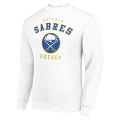 Buffalo Sabres Men's Starter Team Logo Fleece Pullover Sweatshirt White