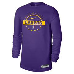 Los Angeles Lakers 2025/26 On-Court Flare Dri-FIT Practice Long Sleeve Tri-Blend T-Shirt - Purple | Nike cheap