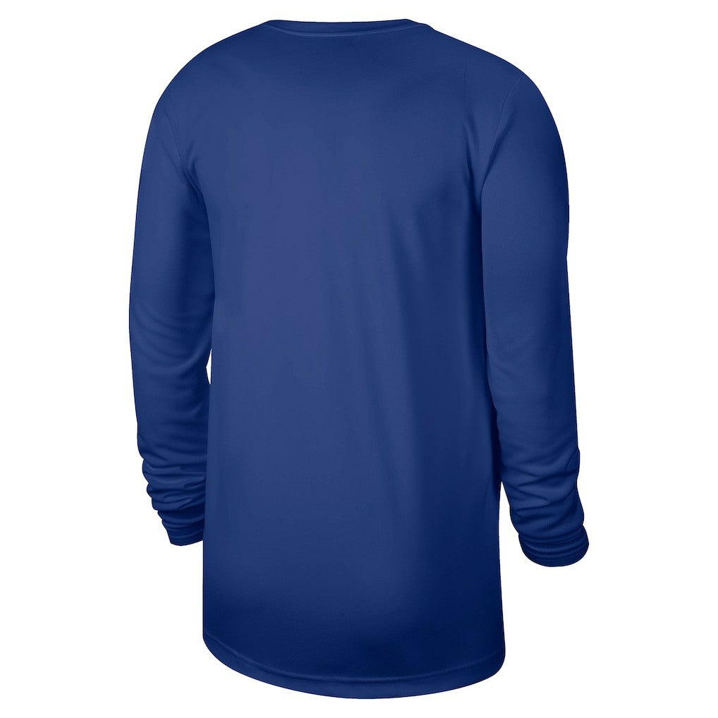 Philadelphia 76ers 2025/26 On-Court Flare Dri-FIT Practice Long Sleeve Tri-Blend T-Shirt - Royal | Nike sale