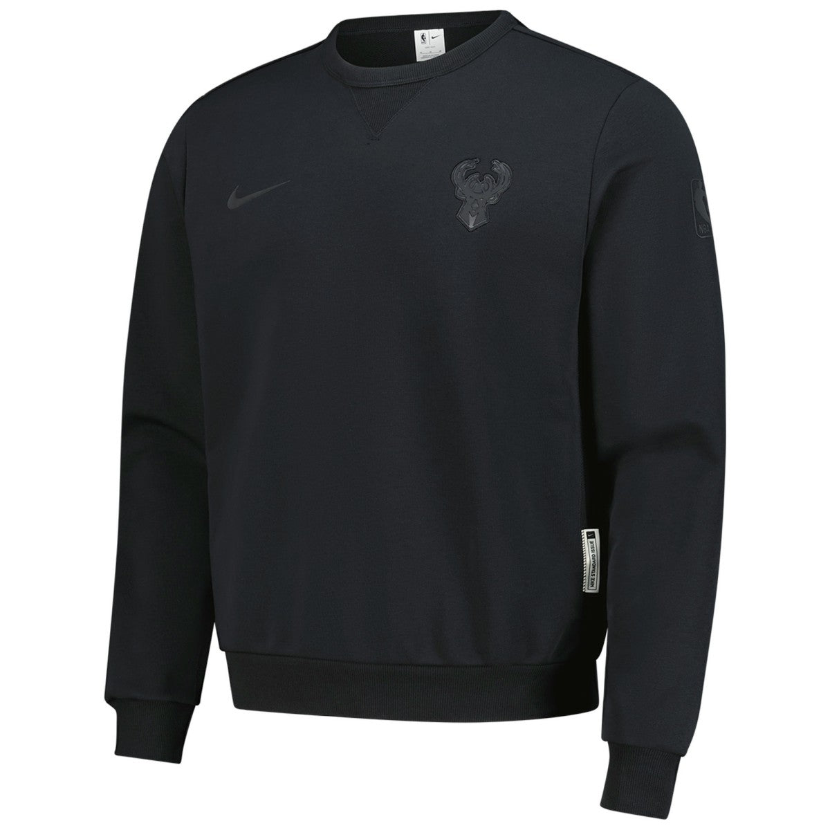 Milwaukee Bucks Authentic Standard Issue Travel Dri-FIT Sweatshirt - Black | Nike shop