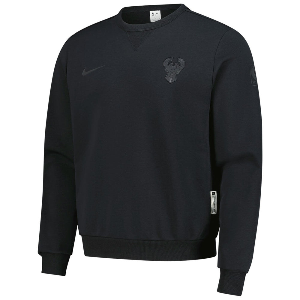 Milwaukee Bucks Authentic Standard Issue Travel Dri-FIT Sweatshirt - Black | Nike shop