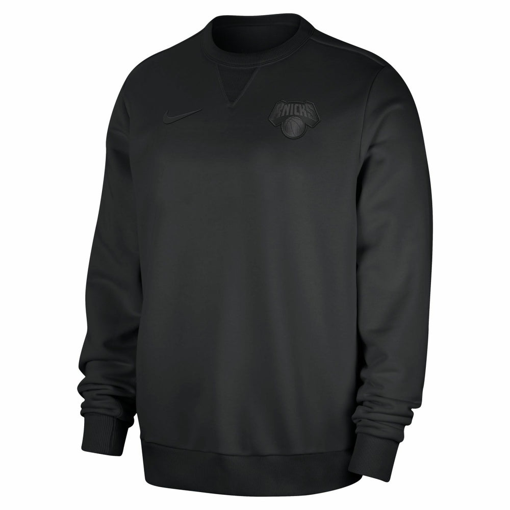 New York Knicks Authentic Standard Issue Travel Dri-FIT Sweatshirt - Black | Nike sale