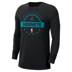 Charlotte Hornets Jordan Brand Authentic Long Sleeve Practice T-Shirt - Black sale