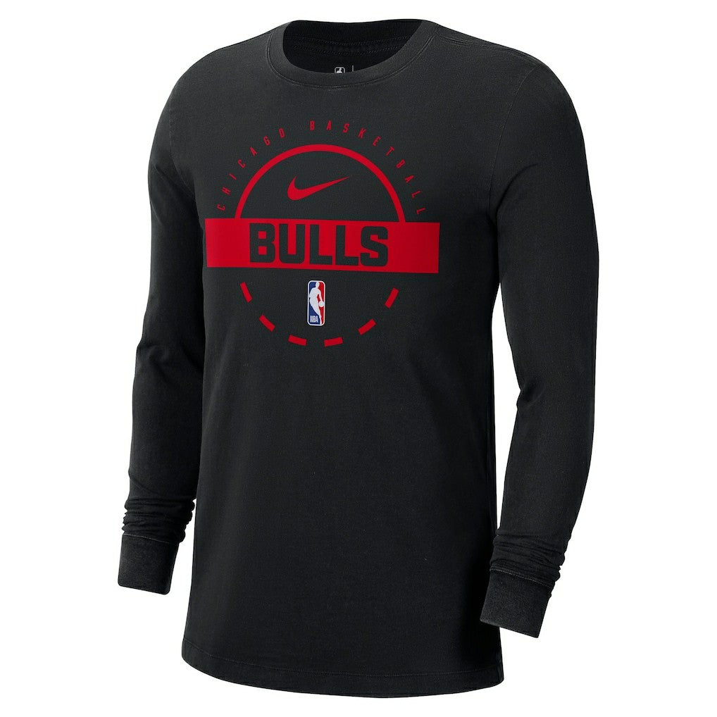 Chicago Bulls Authentic Long Sleeve Practice T-Shirt sale - Black | Nike cheap