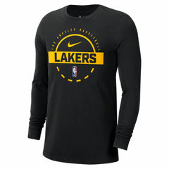 Los Angeles Lakers Authentic Long Sleeve Practice T-Shirt - Black | Nike shop