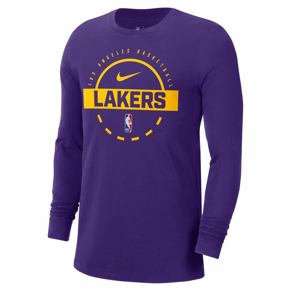 Los Angeles Lakers Authentic Long Sleeve Practice T-Shirt - Purple | Nike shop