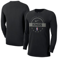 Sacramento Kings Authentic Long Sleeve Practice T-Shirt - Black | Nike discount