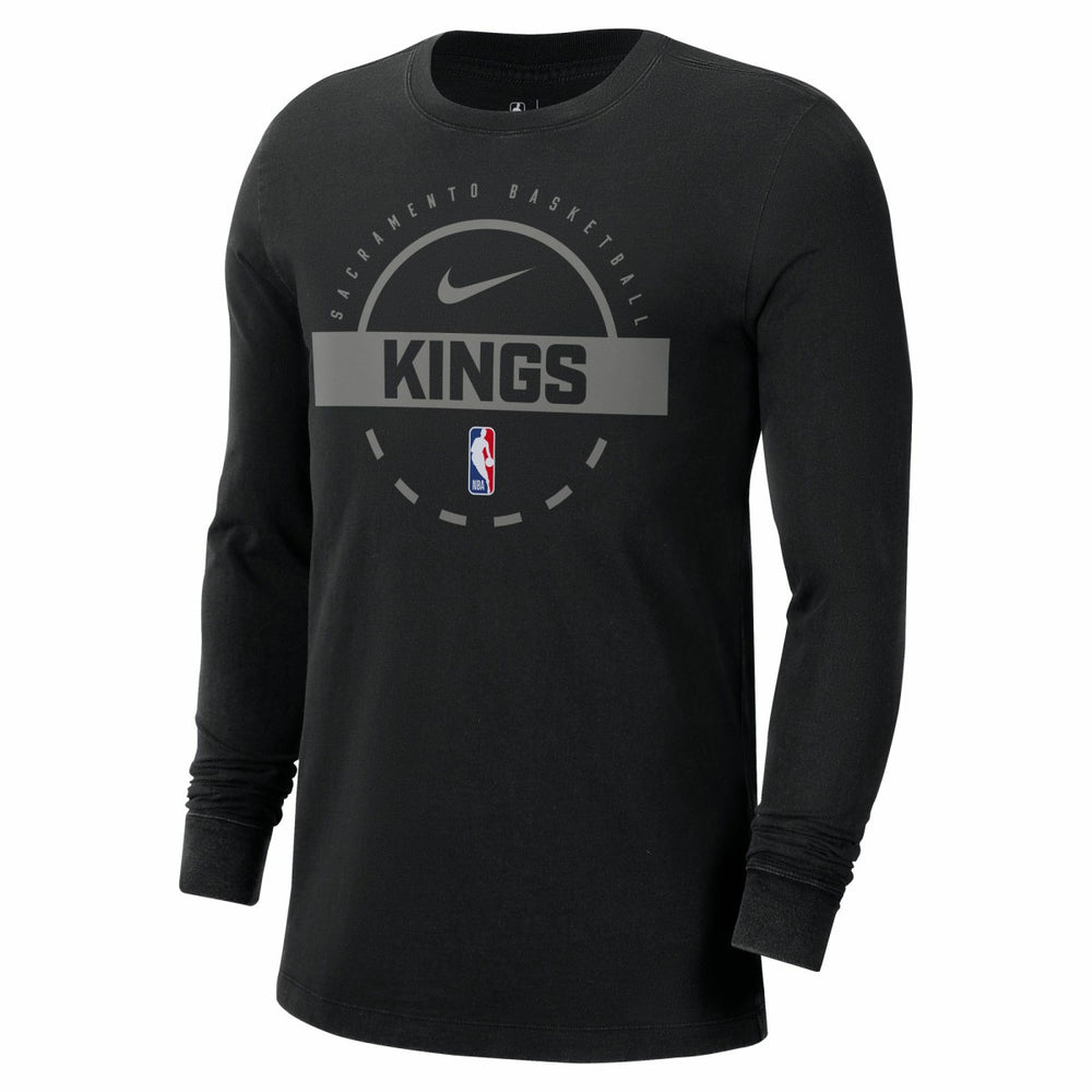 Sacramento Kings Authentic Long Sleeve Practice T-Shirt - Black | Nike discount