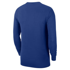 New York Knicks Authentic Long Sleeve Practice T-Shirt - Blue | Nike discount