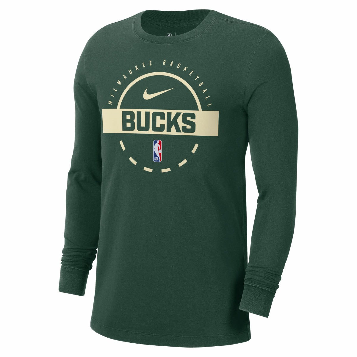 Milwaukee Bucks Authentic Long Sleeve Practice T-Shirt - Hunter Green | Nike online