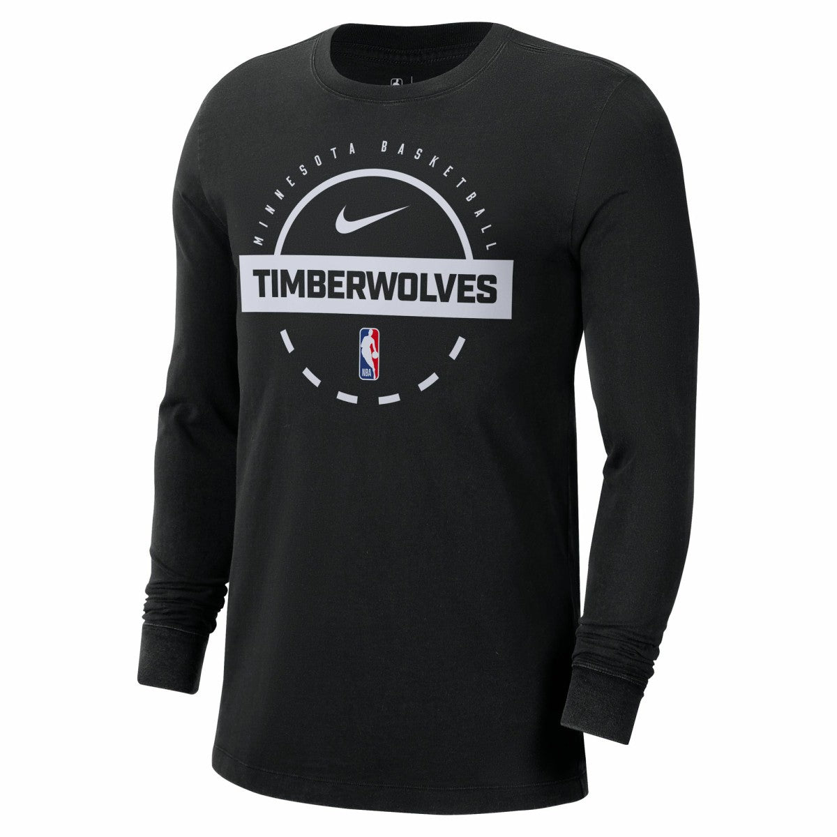 Minnesota Timberwolves Authentic Long Sleeve Practice T-Shirt - Black | Nike cheap