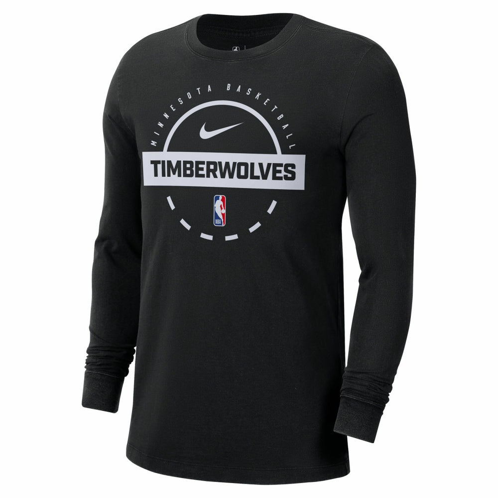Minnesota Timberwolves Authentic Long Sleeve Practice T-Shirt - Black | Nike cheap