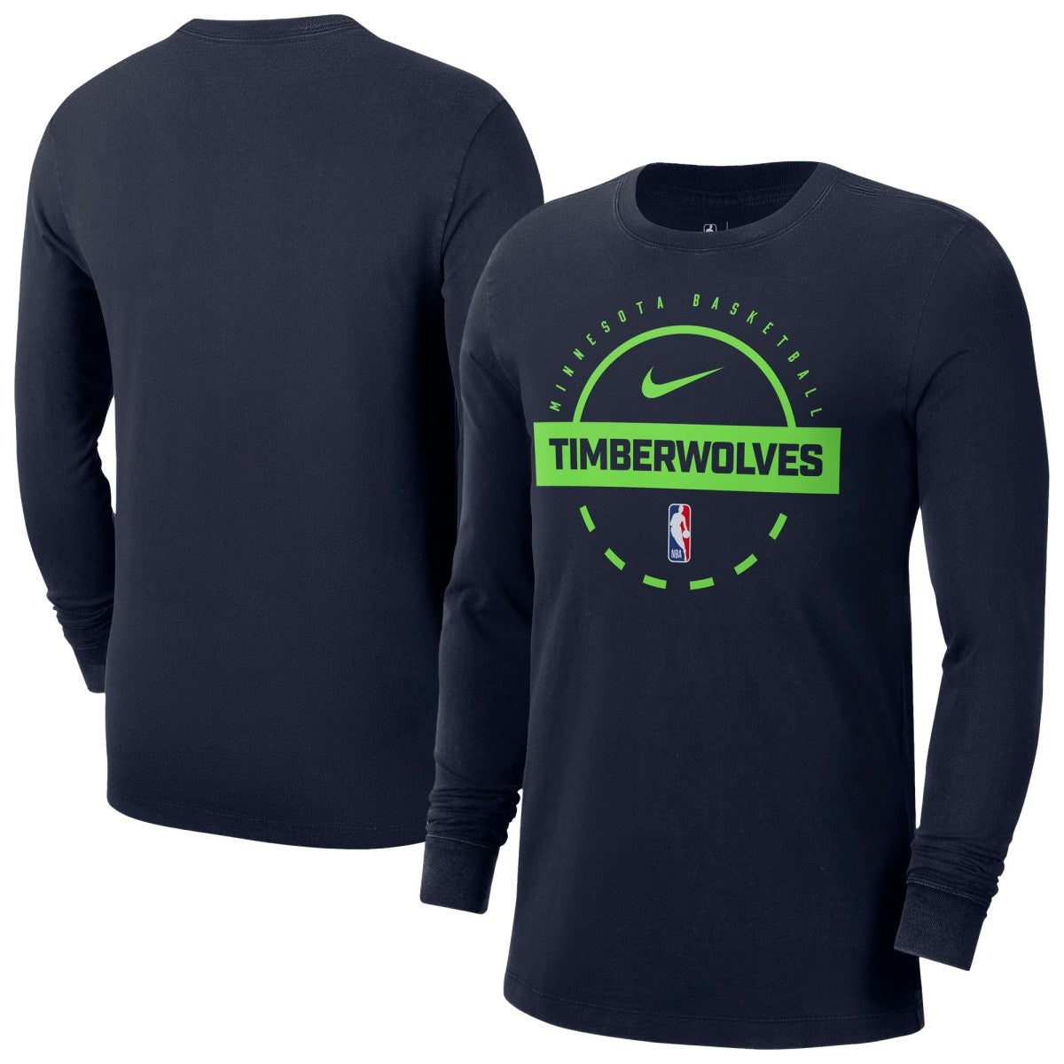 Minnesota Timberwolves Authentic Long Sleeve Practice T-Shirt - Navy | Nike cheap