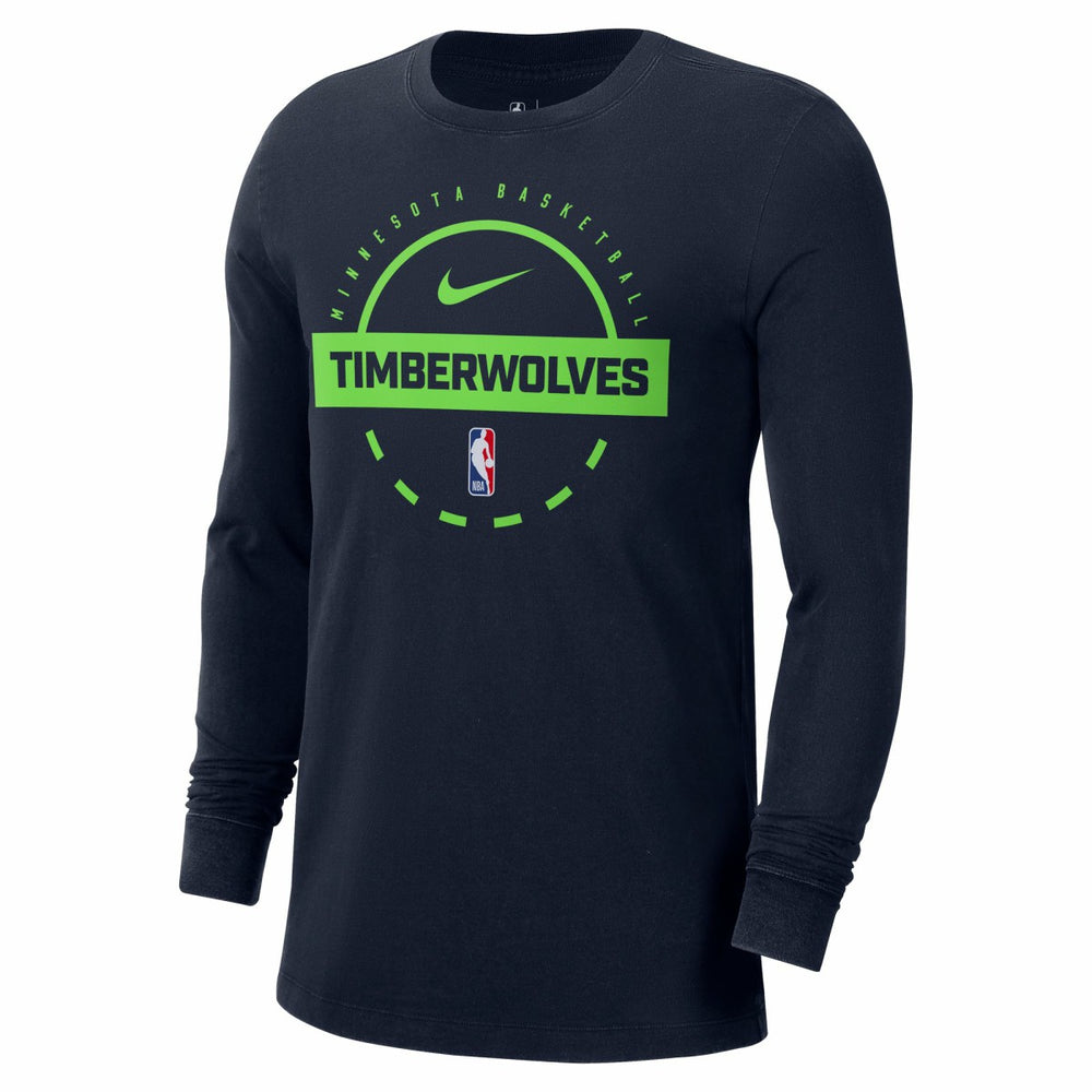 Minnesota Timberwolves Authentic Long Sleeve Practice T-Shirt - Navy | Nike cheap