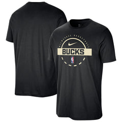 Milwaukee Bucks Authentic Practice T-Shirt - Black | Nike discount