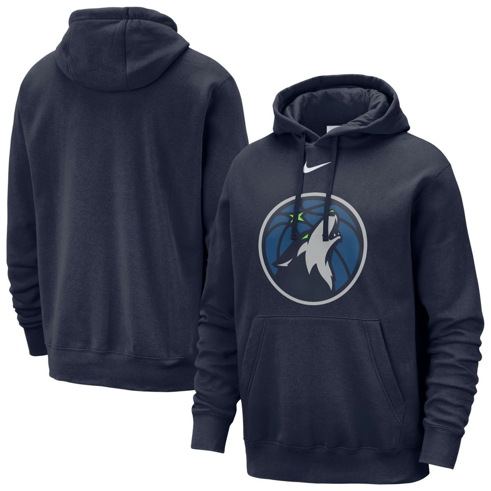 Minnesota Timberwolves Essential Logo Club Pullover Hoodie - Navy | Nike shop