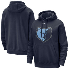 Memphis Grizzlies Essential Logo Club Pullover Hoodie - Navy | Nike sale