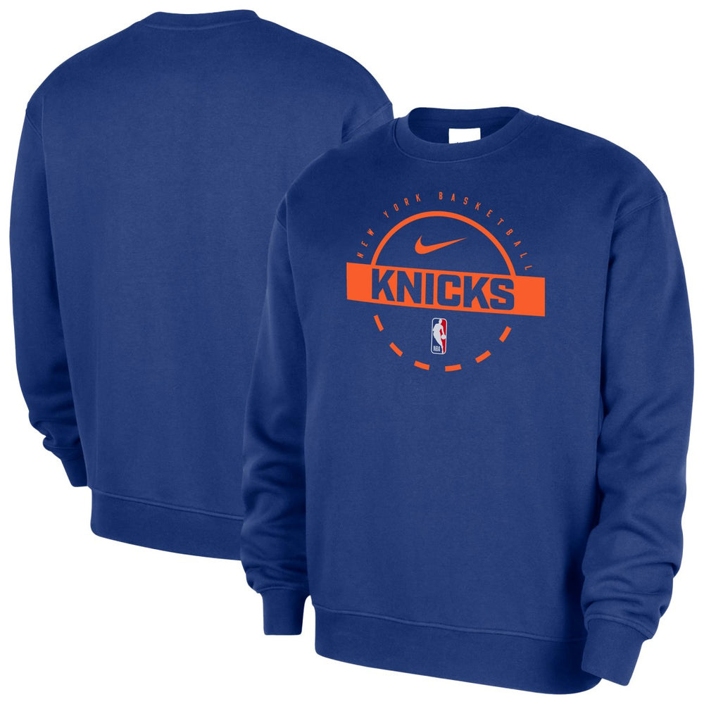 New York Knicks 2025/26 Authentic Practice Club Sweatshirt - Blue | Nike outlet