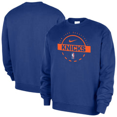 New York Knicks 2025/26 Authentic Practice Club Sweatshirt - Blue | Nike outlet