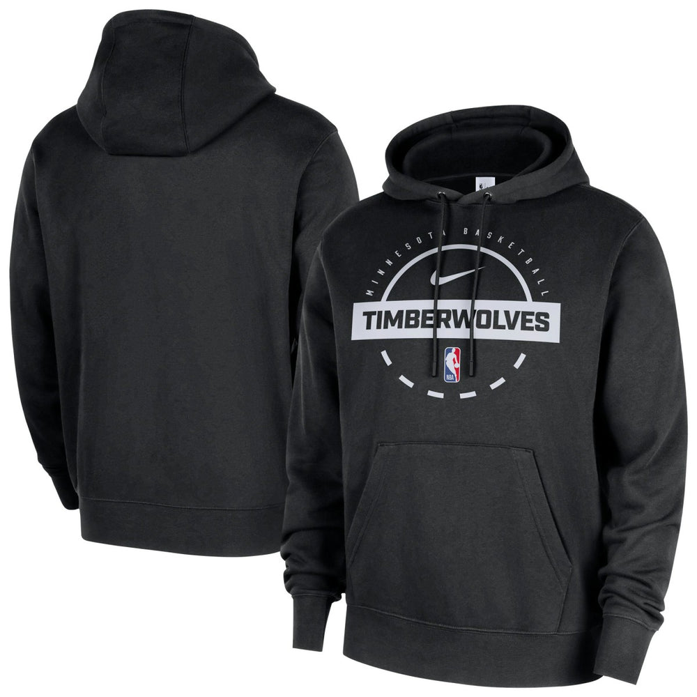Minnesota Timberwolves 2025/26 Authentic Practice Club Pullover Hoodie - Black | Nike for sale