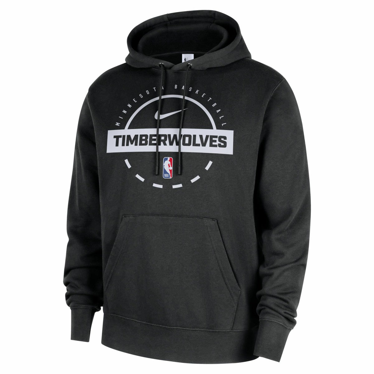 Minnesota Timberwolves 2025/26 Authentic Practice Club Pullover Hoodie - Black | Nike for sale
